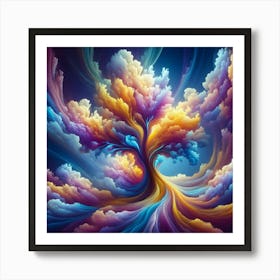 Cloud Tree Of Life Art Print