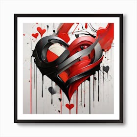 love and hate Art Print