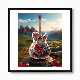 Heartstrings Monarchy Queen Of Hearts Guitar Elegance (4) Poster