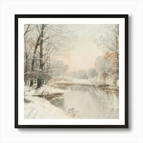 Winter Scene 5 Art Print