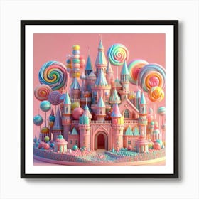 Lollipop Castle 1 Art Print