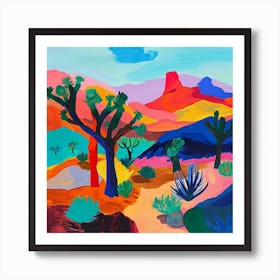 Colourful Abstract Joshua Tree National Park Usa 2 Art Print