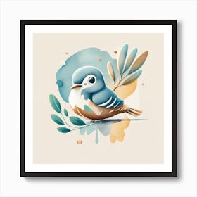 Blue Bird 2 Art Print