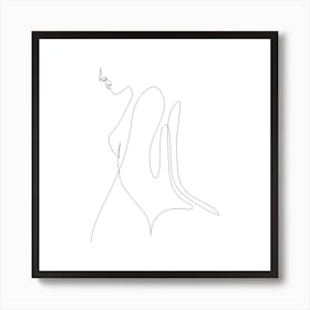 S26 String Square Line Art Print