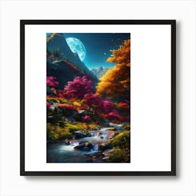 Beautiful Mountain Scene Art Print