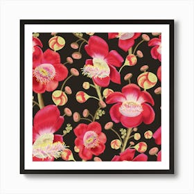 Floral Maximalist Pink Art Print