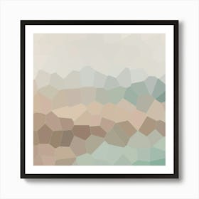 Abstract Geometric Background Art Print