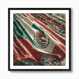 Flag Of Mexico 4 Art Print