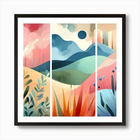 Abstract Landscape Painting 13 Art Print