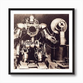 Steam Powered Robot Art Print