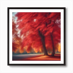 Autumn Trees Art Print