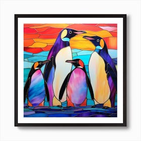 Penguins 2 Art Print