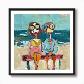 Coastal Whimsy: Seashore Musings Art Print