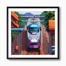 Train Station Art Print