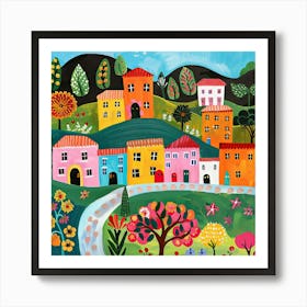 Kids Travel Illustration Italy 1 Art Print