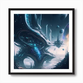 Futuristic City 29 Art Print