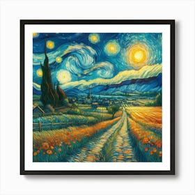 Starry Night 1 Art Print