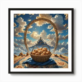 Basket Of Bread Art Print