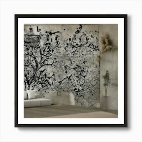 Abstract Tree Wall Mural Art Print