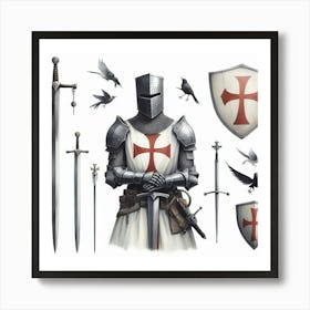 Knight Templar 1 Art Print