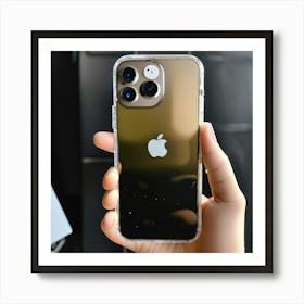 A Photo Of A New Iphone 13 With A White Background Art Print