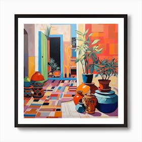 Moroccan Pots Art Print