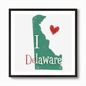 I Love Delaware Art Print