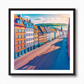 Cityscape Of Berlin, Germany Art Print