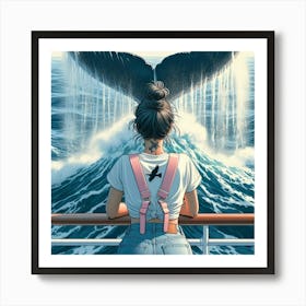 Whale Tail 3 Art Print