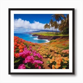 Hawaiian beautiful Flowers 2 Art Print