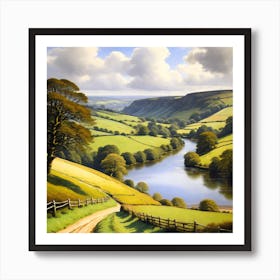 River Valley Art Print