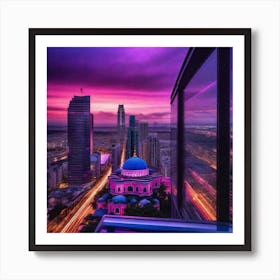 Kazakhstan At Dusk Art Print