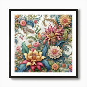 Floral Painting Art Print