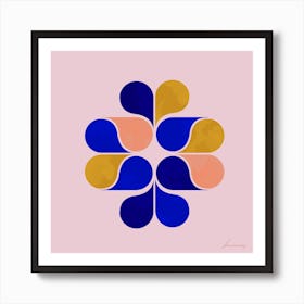 Modern Flower Square Art Print