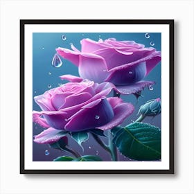 Pink Roses Art Print