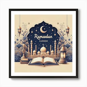 Ramadan Greeting Card 19 Art Print