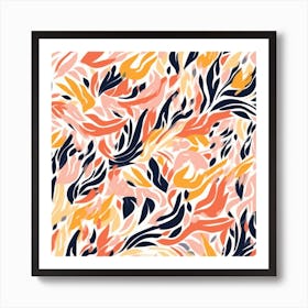 Abstract Floral Pattern Art Print