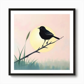 Bird On A Branch Art Print