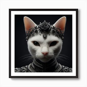 Cat In A Costume Art Print