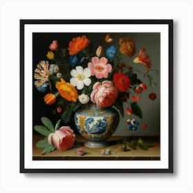 Flowers In A Vase 7 Art Print