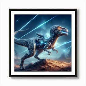 Robotic Dinosaur Art Print