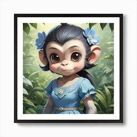 Elegant Monkey Art Print