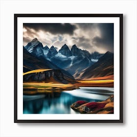 Landscapes Of Tibet 1 Art Print