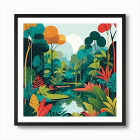 Tropical Jungle 1 Art Print