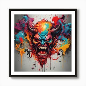 Devil Head 22 Art Print