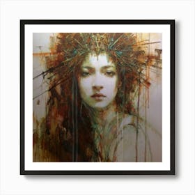 'A Woman With A Crown' Art Print