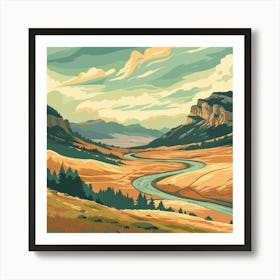 River Valley Art Print