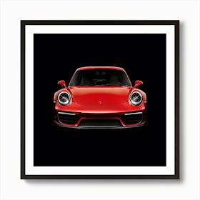 Red Porsche 911 Art Print