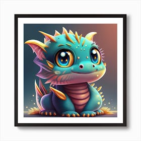Cute Dragon 2 Art Print