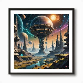 Space station Art Print